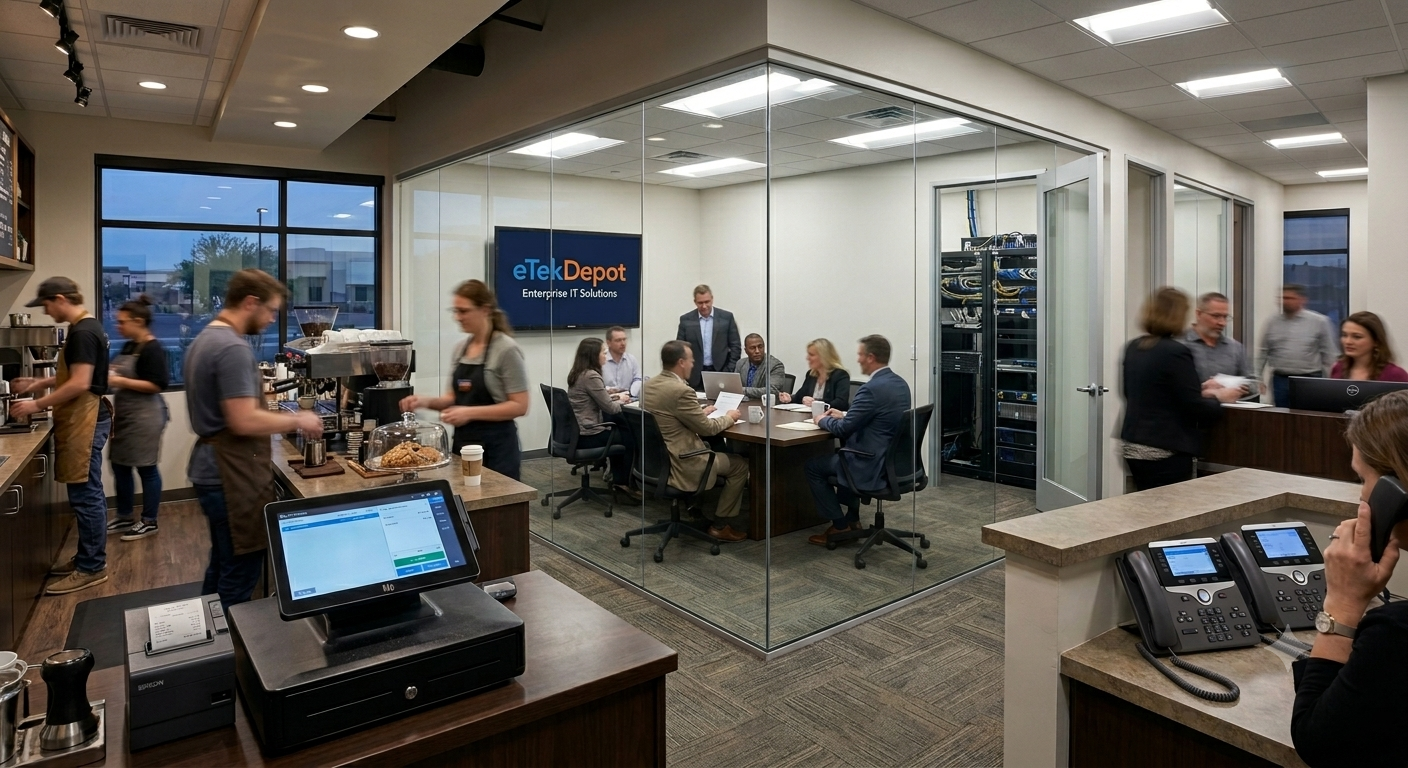eTekDepot enterprise technology - powering restaurants, businesses, and hospitality with POS systems, networking, servers, and VOIP across all 50 states